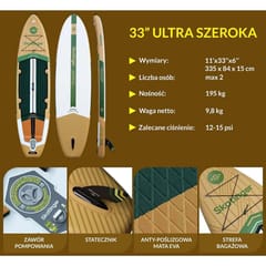 SUP lenta „SKATINGER Peninsula Trojan Horse“ 335x84x15 „Touring“ 2