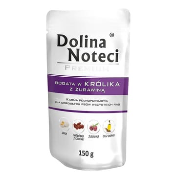 Dolina Noteci 5902921300748 drėgnas šunų maistas Triušis Suaugusių 150 g