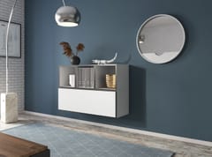 Cama ROCO12 BI/CZ/BI svetainės sekcija Spinta daiktams ir garso / vaizdo technikai laikyti