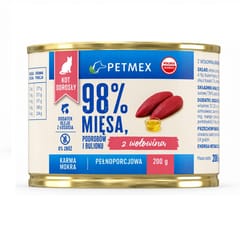 PETMEX with beef  - šlapias kačių maistas - 200g