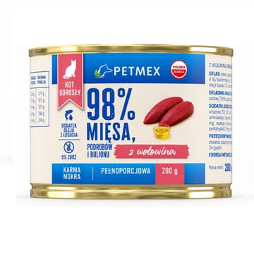PETMEX with beef  - šlapias kačių maistas - 200g