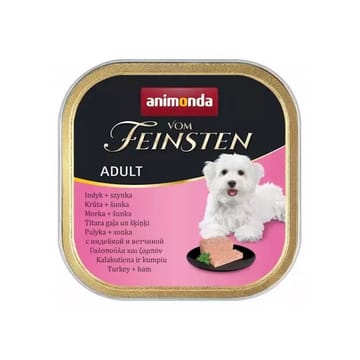 ANIMONDA Vom Feinsten Adult Turkey with ham - šlapias maistas šunims - 150g