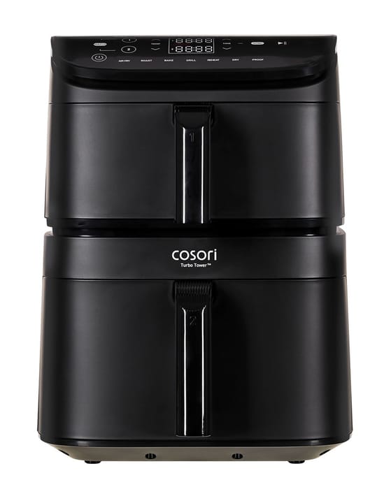Cosori CAF-DC121-ADER Dvigubas 10,8 L Autonominės Karšto oro gruzdintuvė Juoda