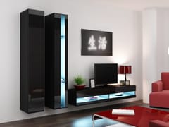 Cama VIGO NEW5 CZ/CZ svetainės sekcija Spinta daiktams ir garso / vaizdo technikai laikyti