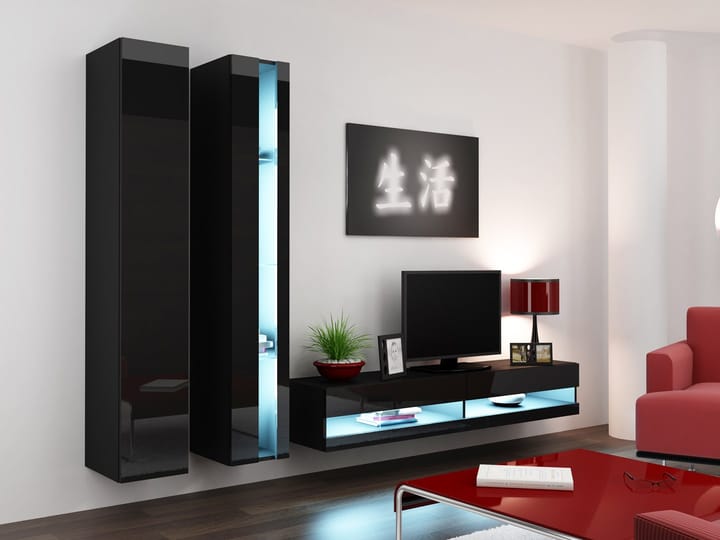 Cama VIGO NEW5 CZ/CZ svetainės sekcija Spinta daiktams ir garso / vaizdo technikai laikyti