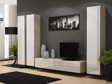 Cama VIGO 1 SO/BI svetainės sekcija Spinta daiktams ir garso / vaizdo technikai laikyti