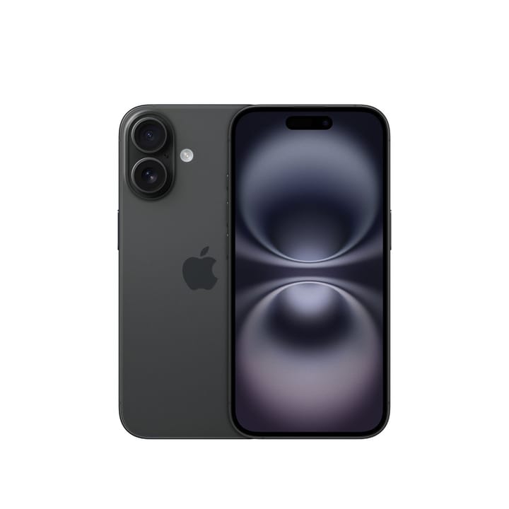 Apple iPhone 16 15,5 cm (6.1") Dviguba SIM jungtis iOS 18 5G C tipo USB 128 GB Juoda