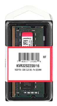 Kingston Technology KVR32S22S8/16 atminties modulis 16 GB 1 x 16 GB DDR4 3200 MHz
