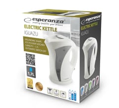 Esperanza EKK018E Elektrinis virdulys 1,7 l, baltas/pilkas 5