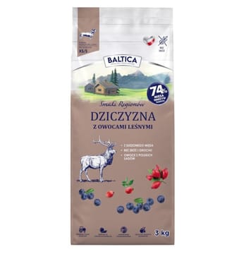BALTICA Flavours of regions Venison with forest fruits Small breeds - sausas maistas šunims - 3kg