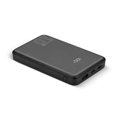 Išorinė baterija 10 000 mAh, 1× USB, 2× USB-C, 20 W, QC4+, LCD ekranas, juoda 2