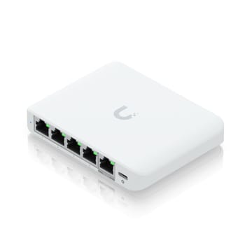 Ubiquiti UniFi Flex Mini 2.5G Valdomas 2.5G Ethernet (100/1000/2500) Maitinimas per Eternetą (PoE) Desktopas Balta