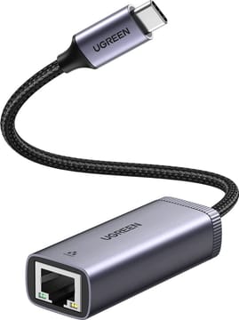 Ugreen išorinė tinklo plokštė USB Type-C - RJ45 1 Gb/s (1000 Mb/s) Pilka