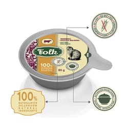 FOLK Juicy beef from Warmia - šlapias kačių maistas - 85g 2