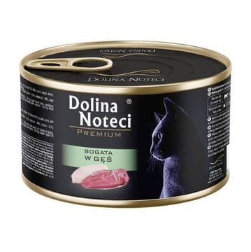 DOLINA NOTECI Premium Rich in goose - šlapias kačių maistas - 185g