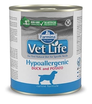 FARMINA Vet Life Diet DOG Hypoallergenic Duck & Potato - šlapias šunų maistas - 300 g