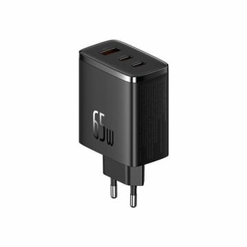 Baseus OS-Cube Pro Tinklo įkroviklis 2× USB-C + USB, 65 W juodas