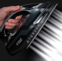 Russell Hobbs 20630-56 lygintuvas Sauso ir garų tipo lygintuvas Keraminis padas 3100 W Juoda, Pilka 2
