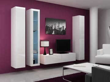 Cama VIGO 15 BI/BI svetainės sekcija Spinta daiktams ir garso / vaizdo technikai laikyti