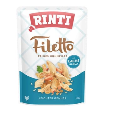 RINTI Filetto Chicken fillet with salmon - drėgnas ėdalas šunims - 100g