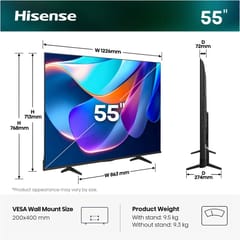 Hisense 55A6S 139,7 cm (55") 4K Ultra HD Smart TV „Wi-Fi“ Juoda 2