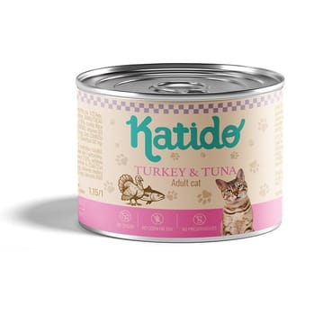 KATIDO Turkey with tuna - šlapias kačių maistas - 200g