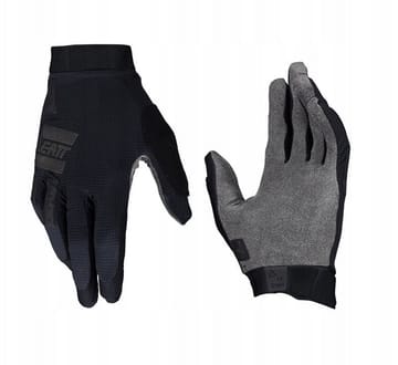 LEATT Glove MTB 1.0 GripR dviratininko pirštinės M dydis, juodos