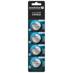 Mini everActive CR3032 ličio baterija - lizdinė plokštelė su 4 vnt. 1