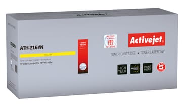 Activejet ATH-216YN toneris HP spausdintuvui, pakaitinis HP 216A W2412A; Supreme; 850 puslapių; geltonas, su lustu