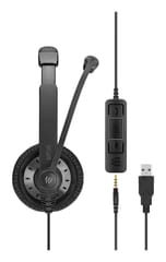 EPOS | SENNHEISER IMPACT SC 75 USB MS Laisvų rankų įranga Vielinis Su lankeliu Skambučiai / muzika USB A tipo Juoda 6