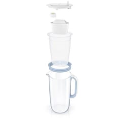 Brita Glass+ vandens filtruojantis ąsotis su 2 MaxtraPro PP įdėklais (mėlynas; 2,5 l) 3