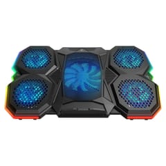RAMPAGE nešiojamojo kompiuterio aušinimo padas su RGB apšvietimu 4