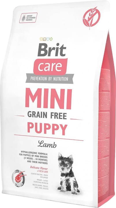 BRIT Care Mini Grain-Free Puppy Lamb - sausas maistas šunims - 7 kg