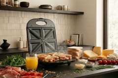 Promis STP 25 XXL“ sumuštinių keptuvė, 4 skrebučiai, 1400 W, juoda 2