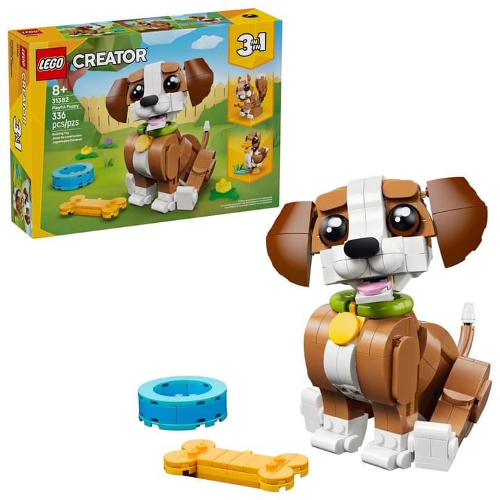 LEGO CREATOR 3 IŠ 1 31382 Mielos gyvūnėlės: žaismingas šuniukas