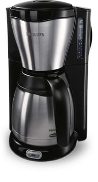 Philips Café Gaia Collection Metalo spalvos kavos aparatas su terminiu ąsočiu