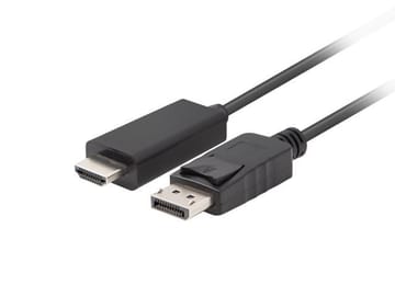 Lanberg CA-DPHD-11CC-0010-BK kabelių lizdinio / kištukinio jungčių tipo keitiklis DisplayPort HDMI Juoda
