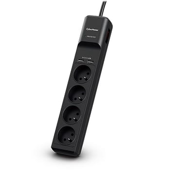 CyberPower Tracer III P0420SUD0-FR viršįtampių ribotuvas Juoda 4 AC išvestis(ys / čių) 200 - 250 V 1,8 m