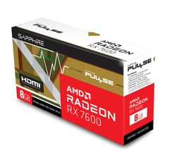 Vaizdo plokštė SAPPHIRE PULSE AMD Radeon RX 7600 GAMING OC 8G 7