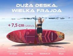SUP lenta „SKATINGER Prana Meteor Red“ 350 x 89 x 15 cm 3
