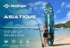 Deska SUP SKATINGER Asiaticus 350x89x15 cm Yoga 5