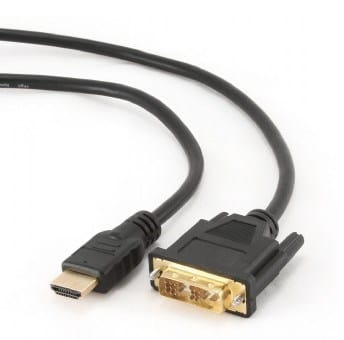 Gembird 1.8m, HDMI/DVI, M/M 1,8 m DVI-D Juoda