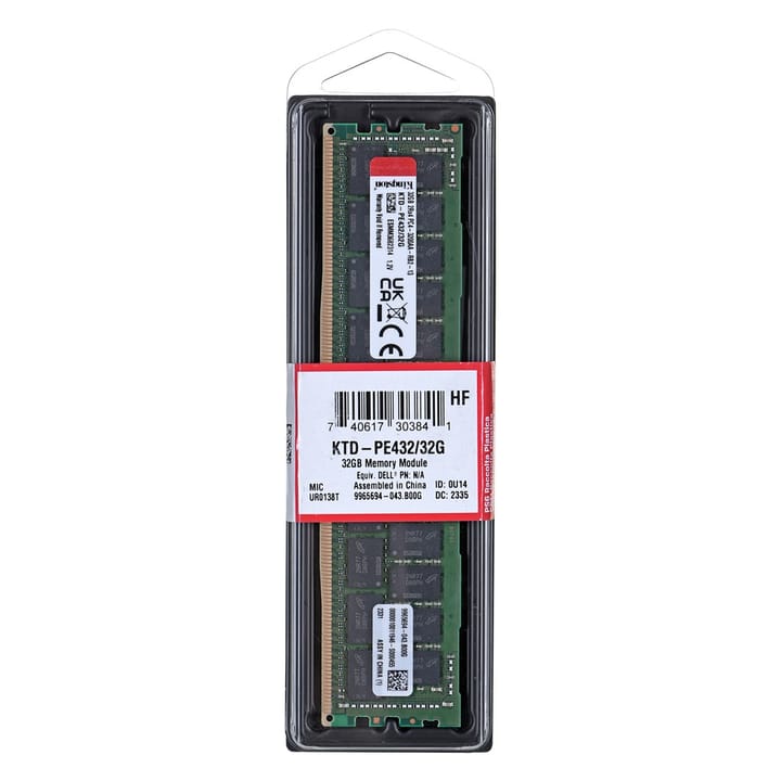 Kingston skirta atmintis Dell 32GB DDR4-3200Mhz Reg ECC modulis