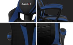 Huzaro FORCE 2.5 BLUE MESH Žaidimų krėslas Tinklelinė sėdynė Juoda, Mėlyna 3