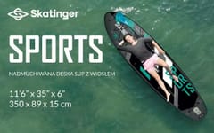 SUP lenta „SKATINGER Grey sports“ 350x89x15, skirta jogai 2