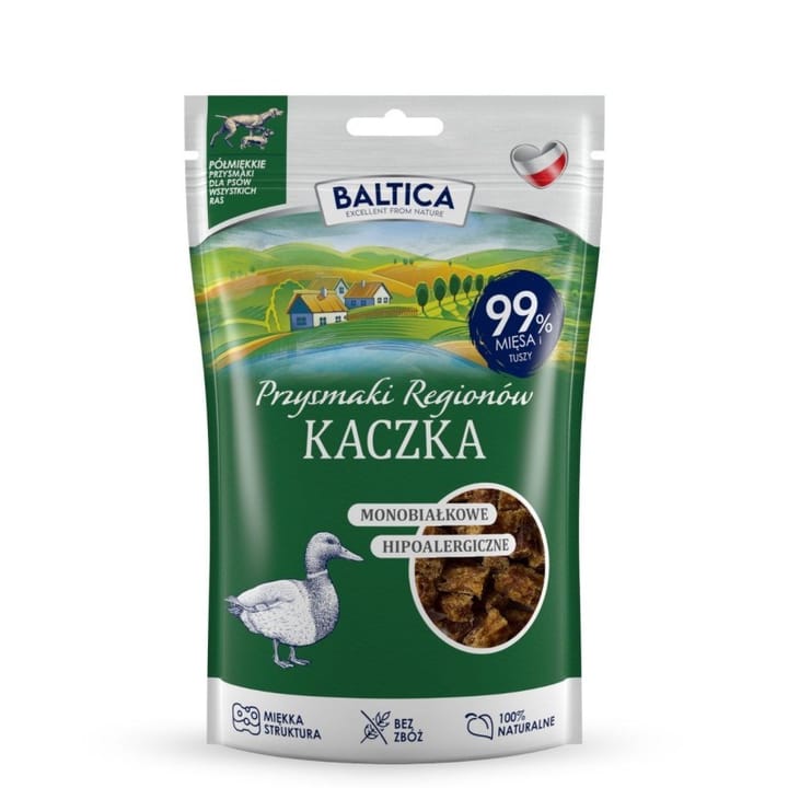 BALTICA Przysmaki regionów Monoprotein Duck - skanėstas šuniui - 80g