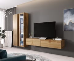 Cama VIGO 3 WO/WO svetainės sekcija Spinta daiktams ir garso / vaizdo technikai laikyti