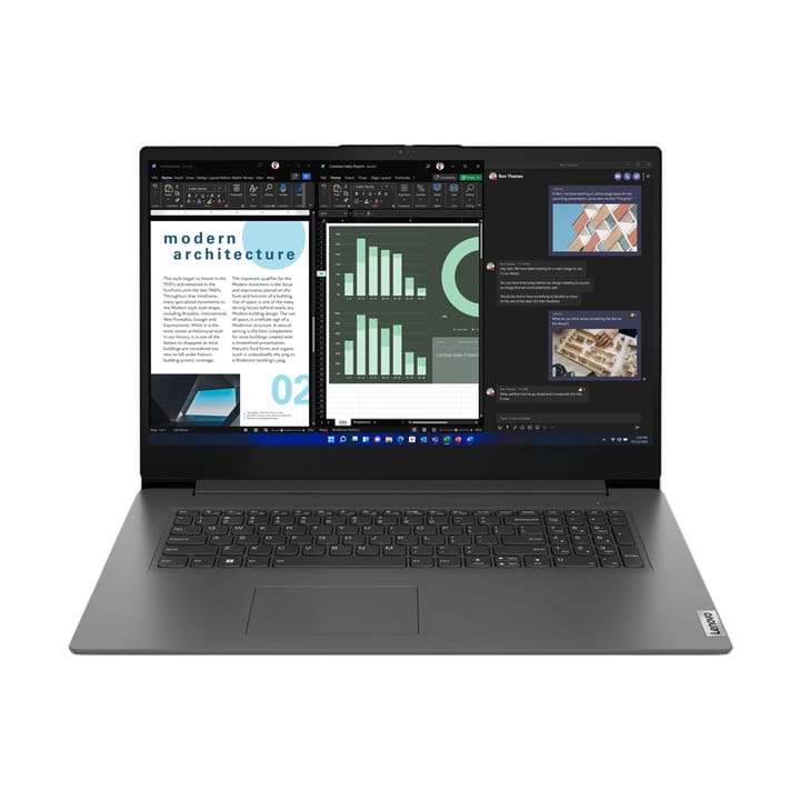 Lenovo V V17 G4 IRU Intel® Core™ i5 i5-13420H Knyginis kompiuteris 43,9 cm (17.3") „Full HD“ 16 GB DDR4-SDRAM 512 GB SSD Wi-Fi 6 (802.11ax) Windows 11 Pro Pilka