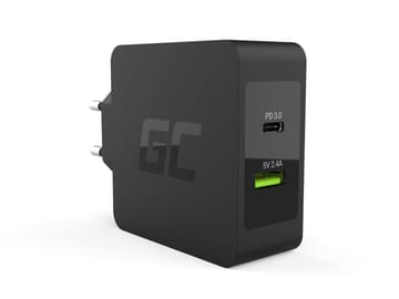 Green Cell CHAR10 mobiliojo įrenginio kroviklis Juoda Vidaus