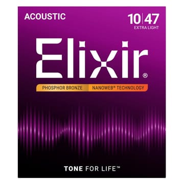 Elixir 16002 Phosphor Bronze Extra Light NW - akustinės gitaros stygos (10–47)